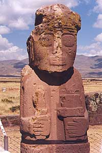 Ancient Tiwanakan eating 2 ice creams