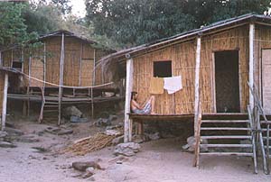 Our hut on the beach