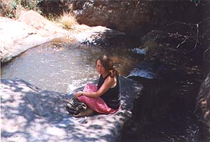 Cool pools above the falls