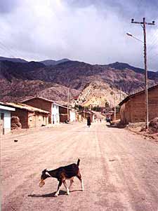 An Andean version of a one horse town