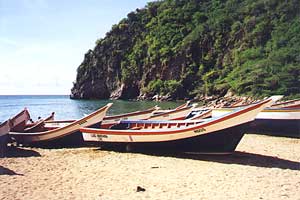 Fishing Boats on the Beach in Rio Caribe